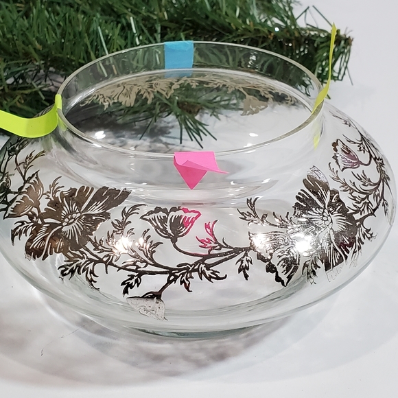 Vintage Sterling City Glass Co Sterling On Crystal Flanders Poppy Design Vase - Picture 6 of 12